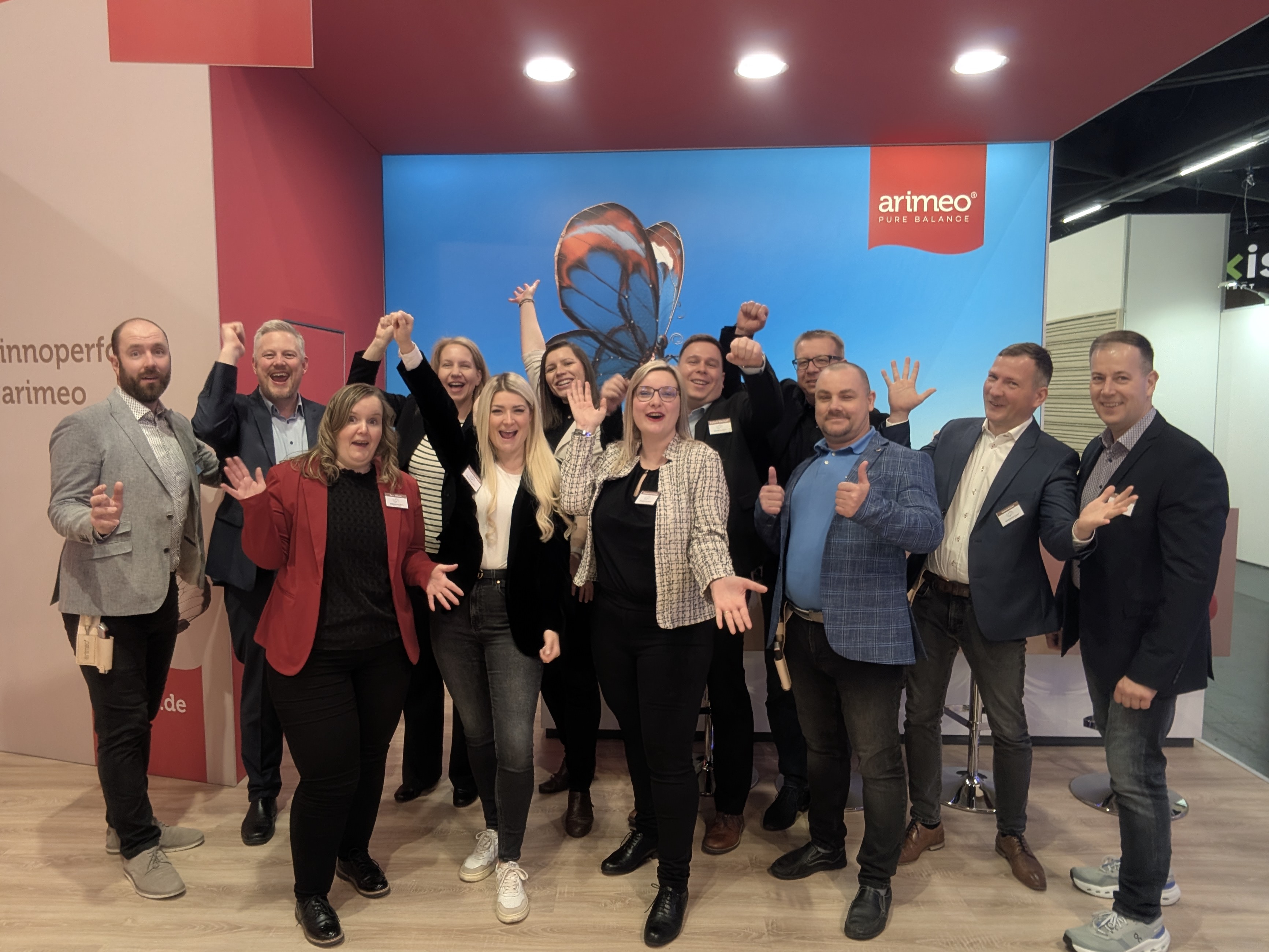 Jubelbild Team Innoperform zur Messe