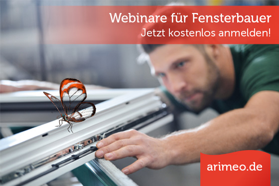Webinar für Fensterbauer 2025 arimeo